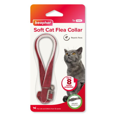 Ancol Beaphar Velvet Soft Cat Flea Collar 30cm